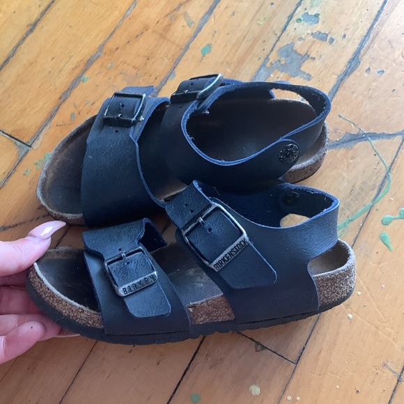 Birkenstock kids navy blue Sandals - Picture 3 of 6